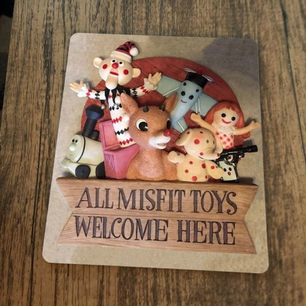 All Misfit Toys‎ Welcome Here Rudolph Reindeer Classic Cartoon Mouse Pad